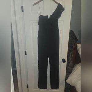 Teeze Me Black One-Shoulder Jumpsuit